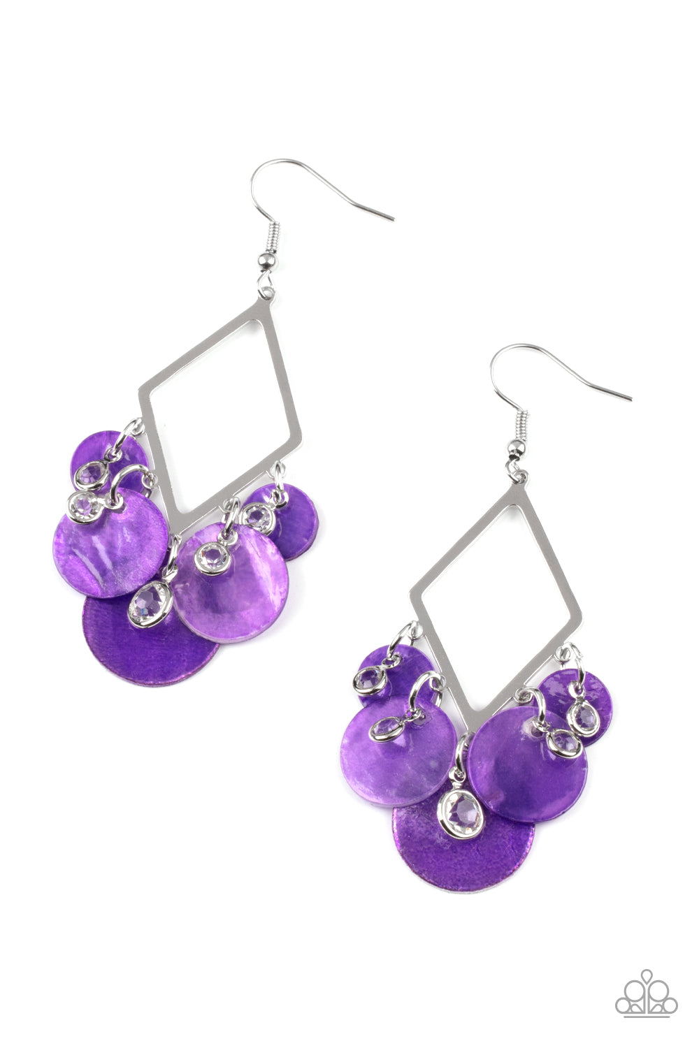 Paparazzi Pomp And Circumstance - Purple Earrings 