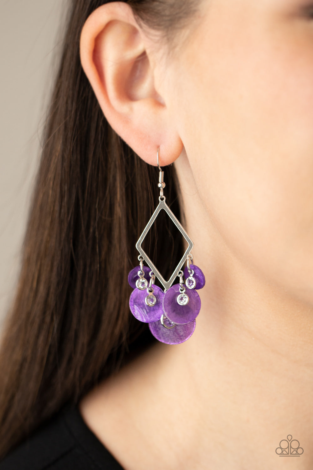 Paparazzi Pomp And Circumstance - Purple Earrings 