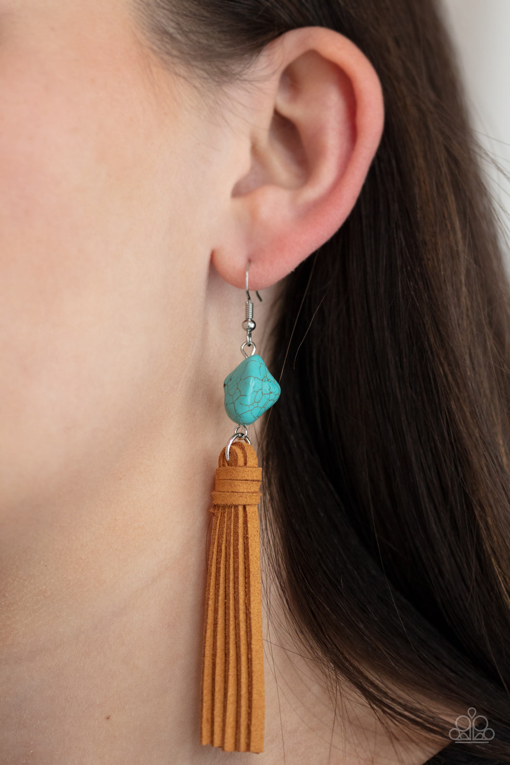 Paparazzi All-Natural Allure - Blue Earrings 
