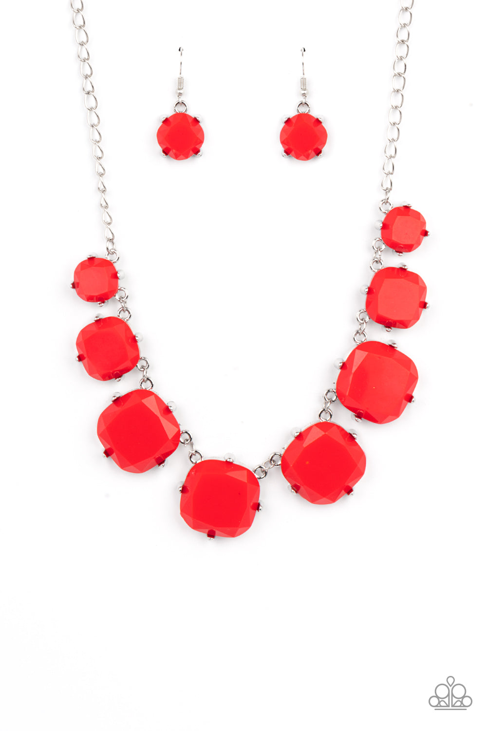 Paparazzi Prismatic Prima Donna - Red Necklace 