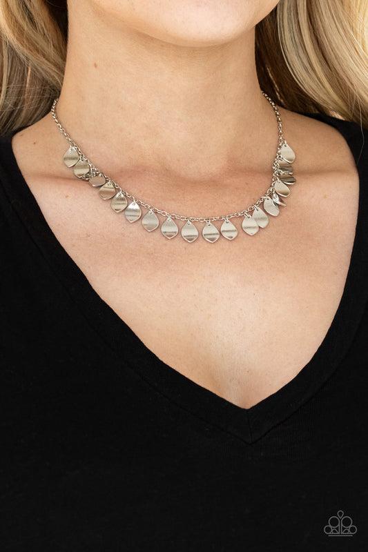 Paparazzi Dainty DISCovery - Silver Necklace 