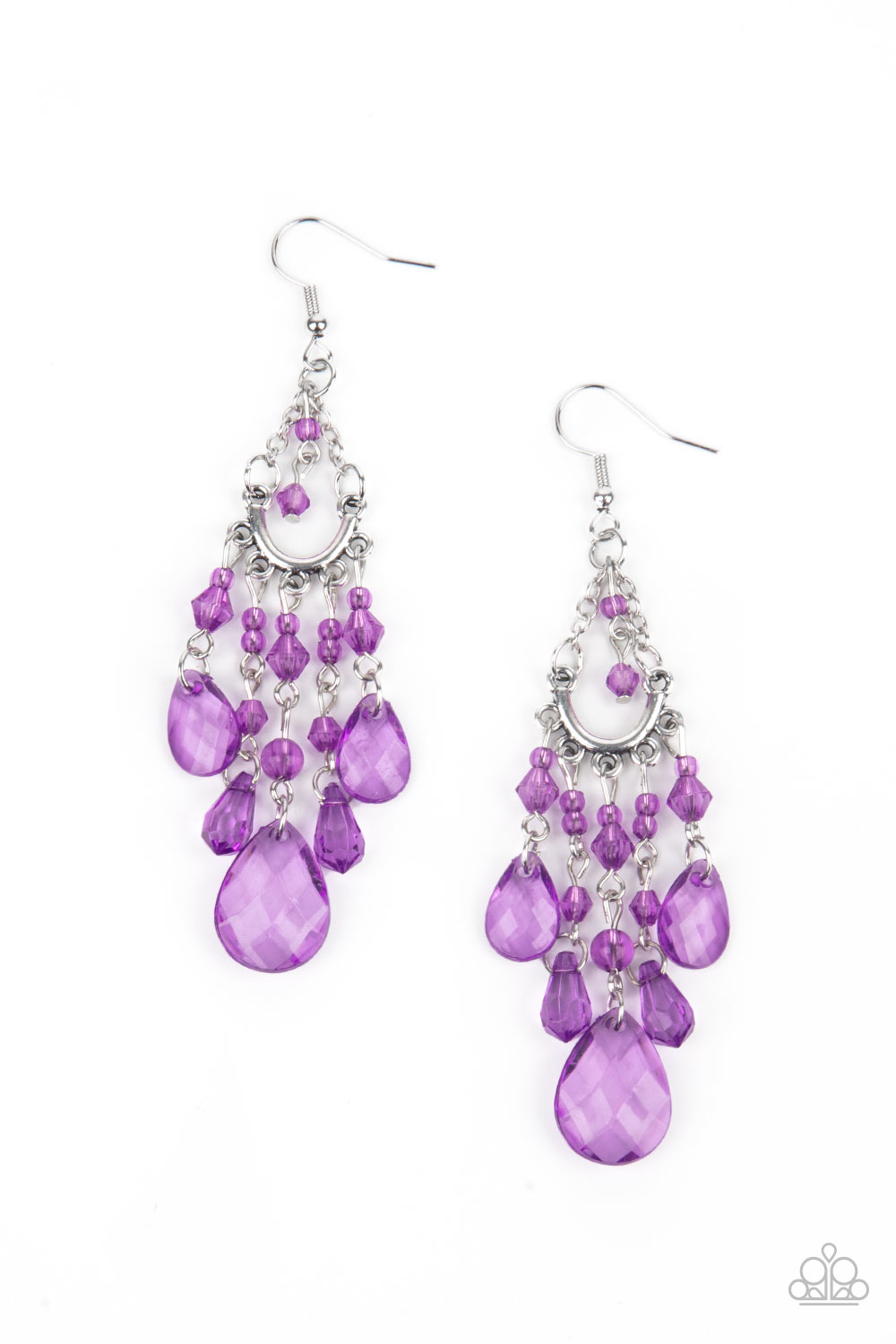 Paparazzi Paid Vacation - Purple Earrings 