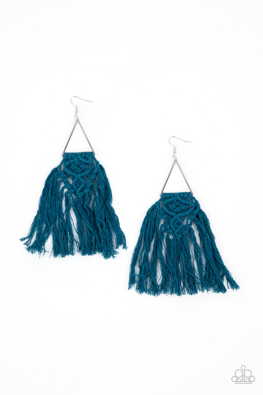 Paparazzi Modern Day Macrame - Blue Earring