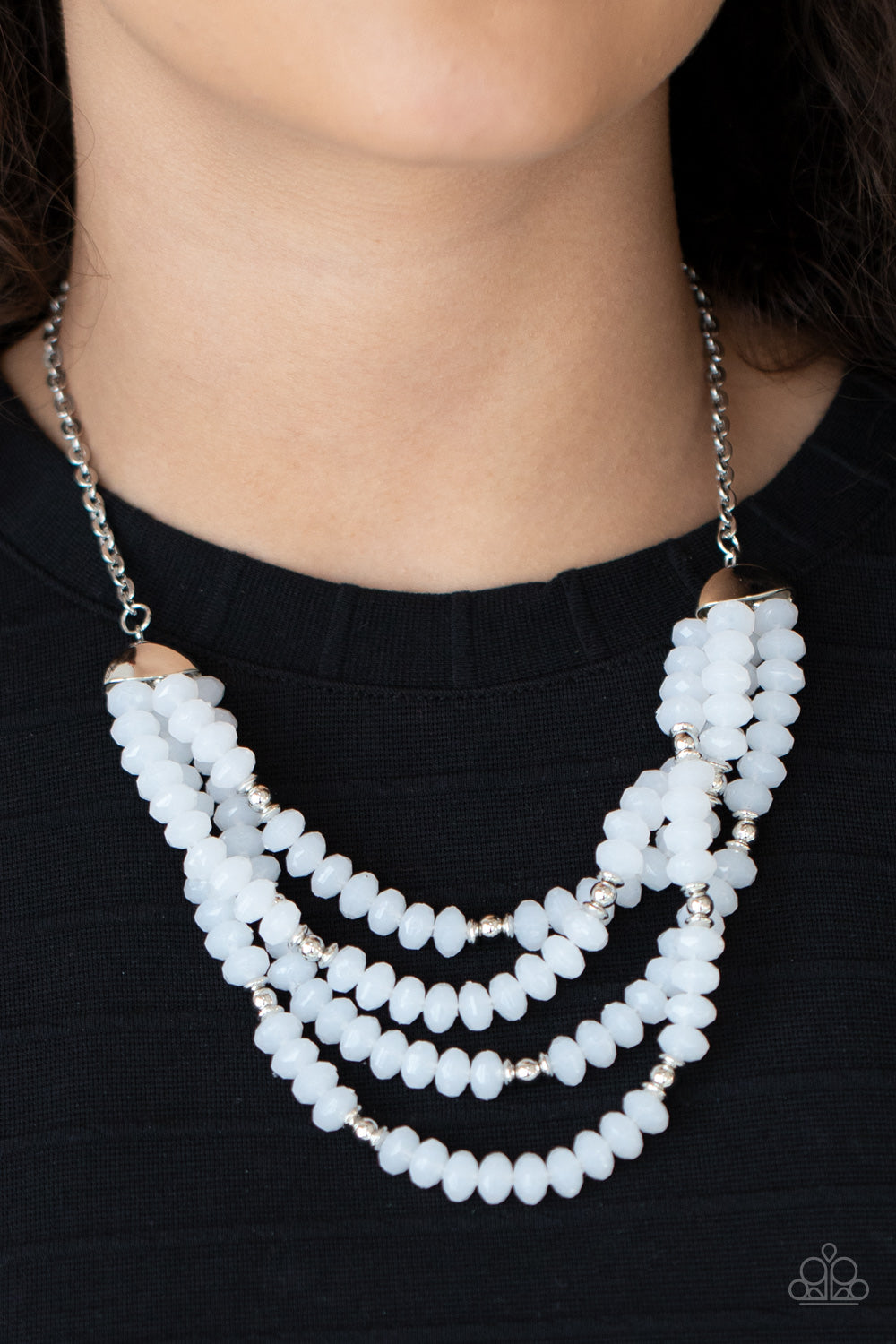 Best POSH-ible Taste - White Necklace 