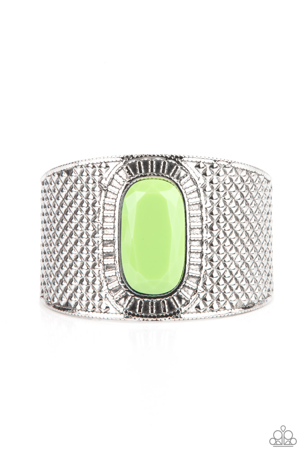 Paparazzi Poshly Pharaoh - Green Bracelet 