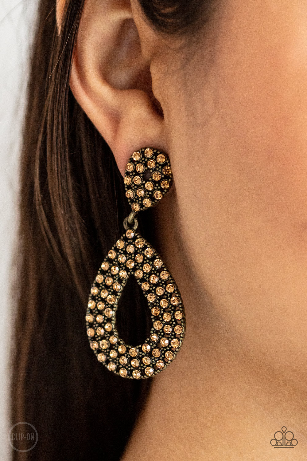 Pack In The Pizzazz - Brass Earrings 