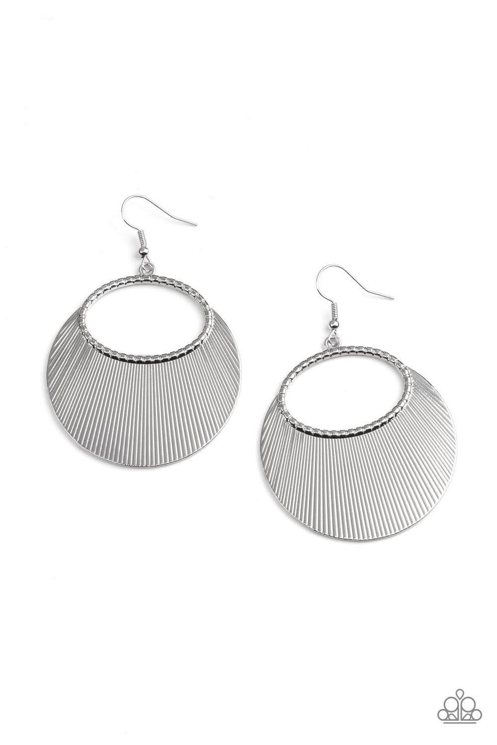 Fan Girl Glam - Silver Earrings 