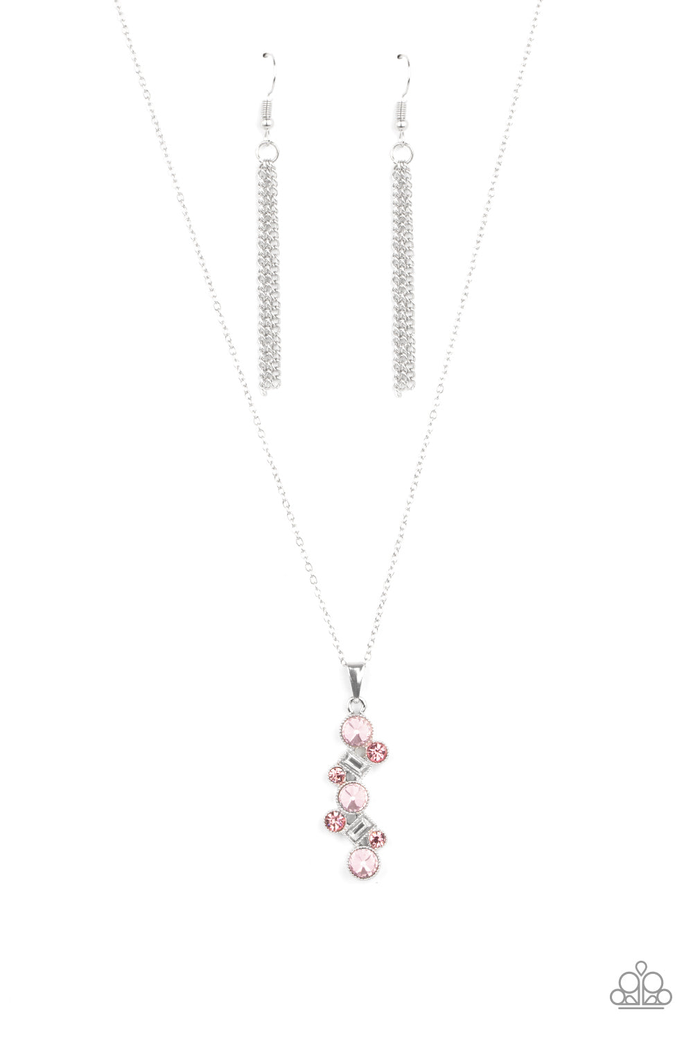 Paparazzi Classically Clustered - Pink Necklace 