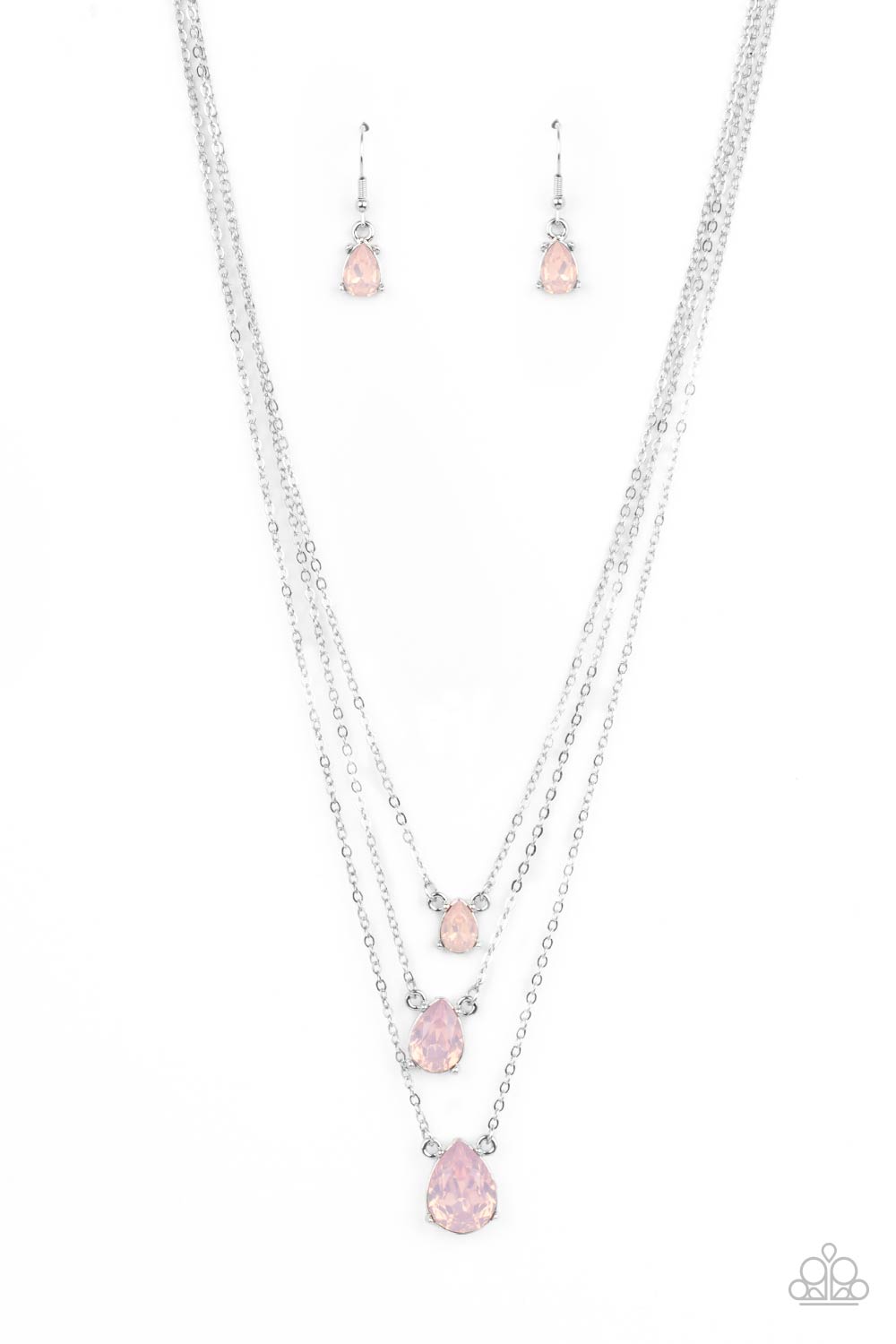 Paparazzi Dewy Drizzle - Pink Necklace 