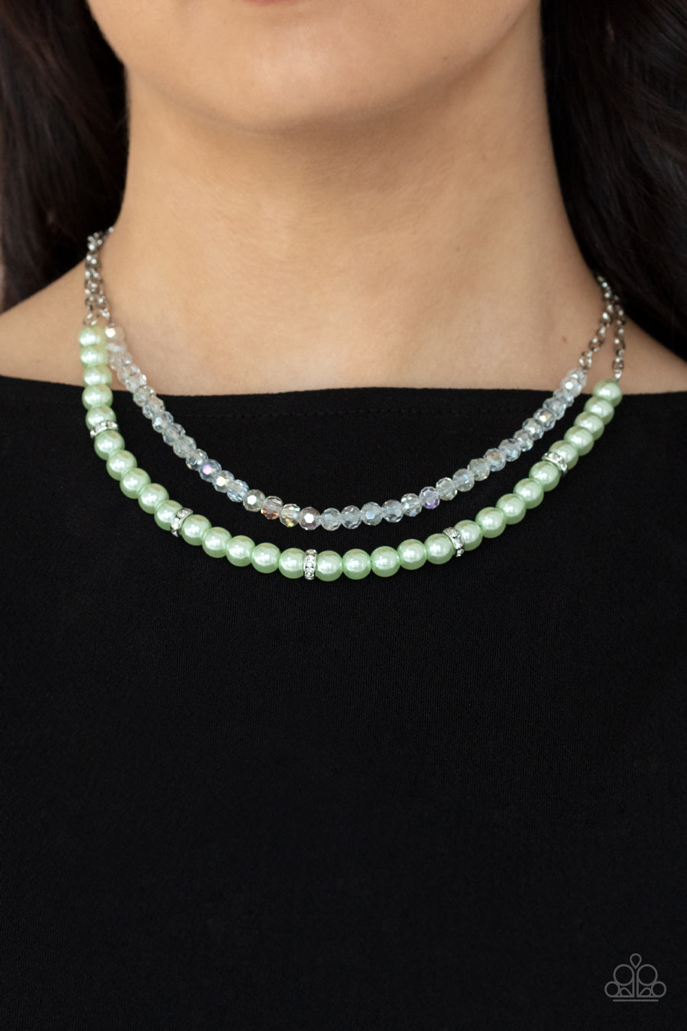 Paparazzi Parisian Princess - Green Necklace 