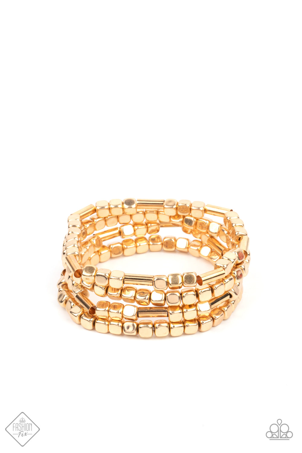 Paparazzi Metro Materials - Gold Bracelet 