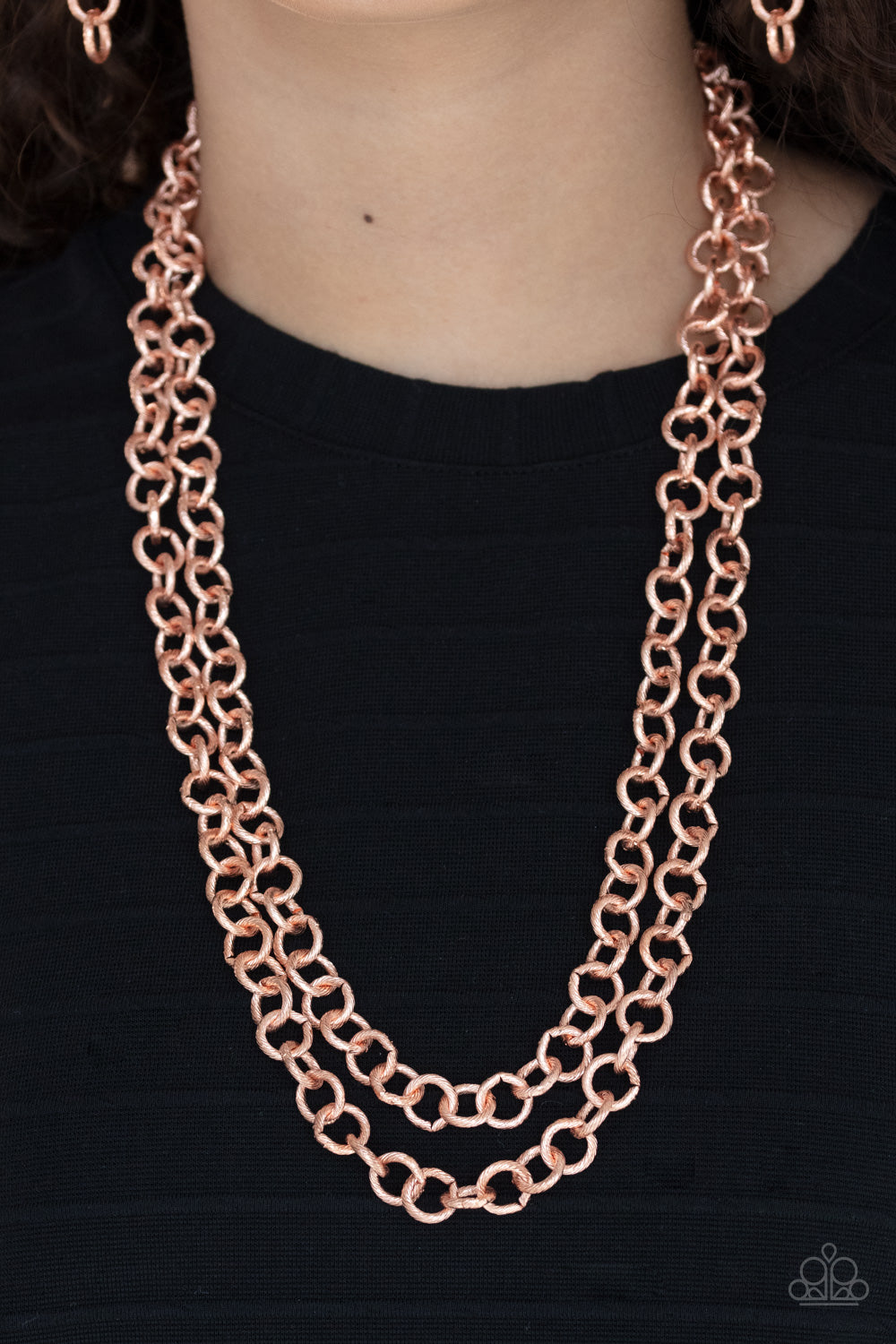 Paparazzi Grunge Goals - Copper Necklace 