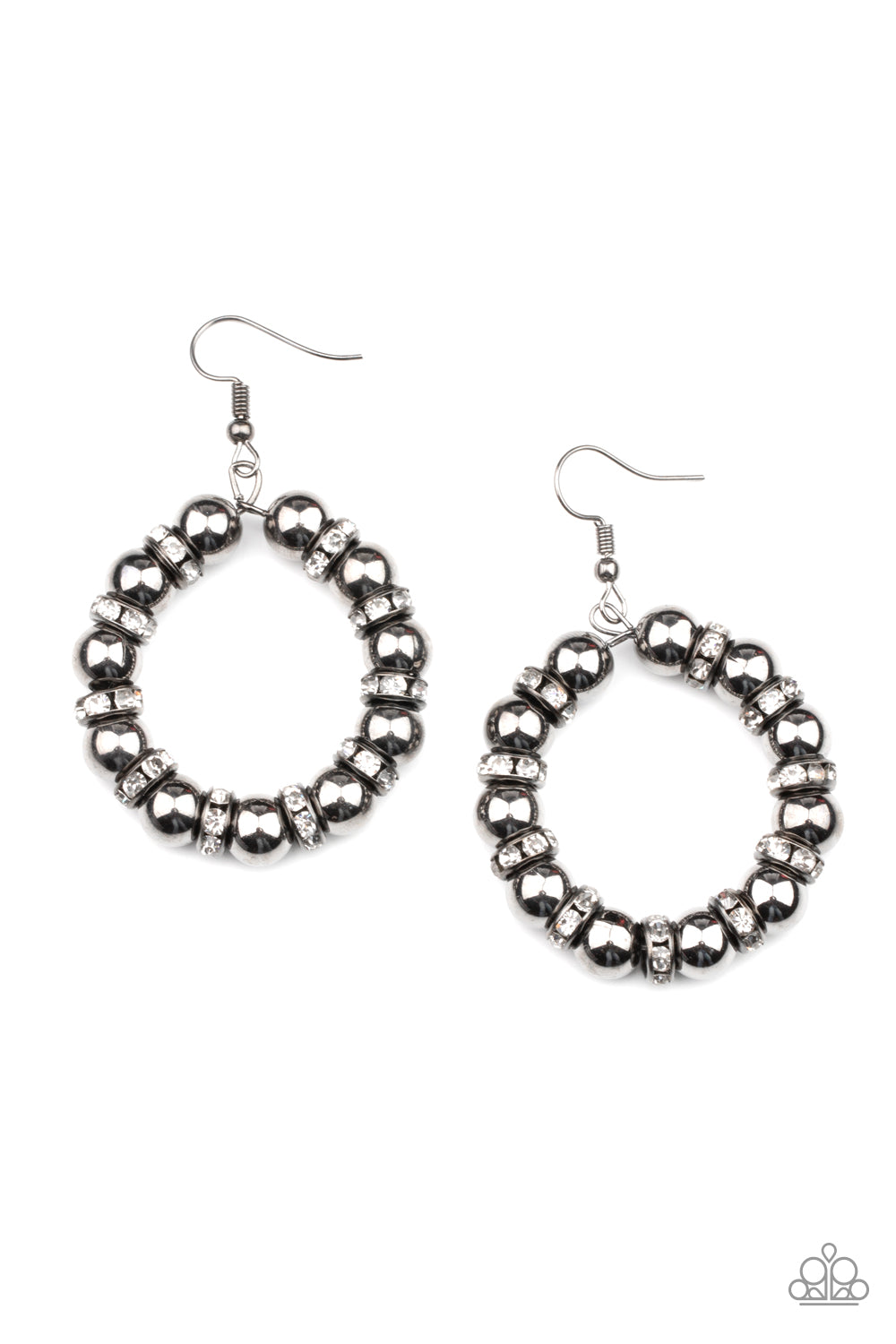 Cosmic Halo - Black Earrings 