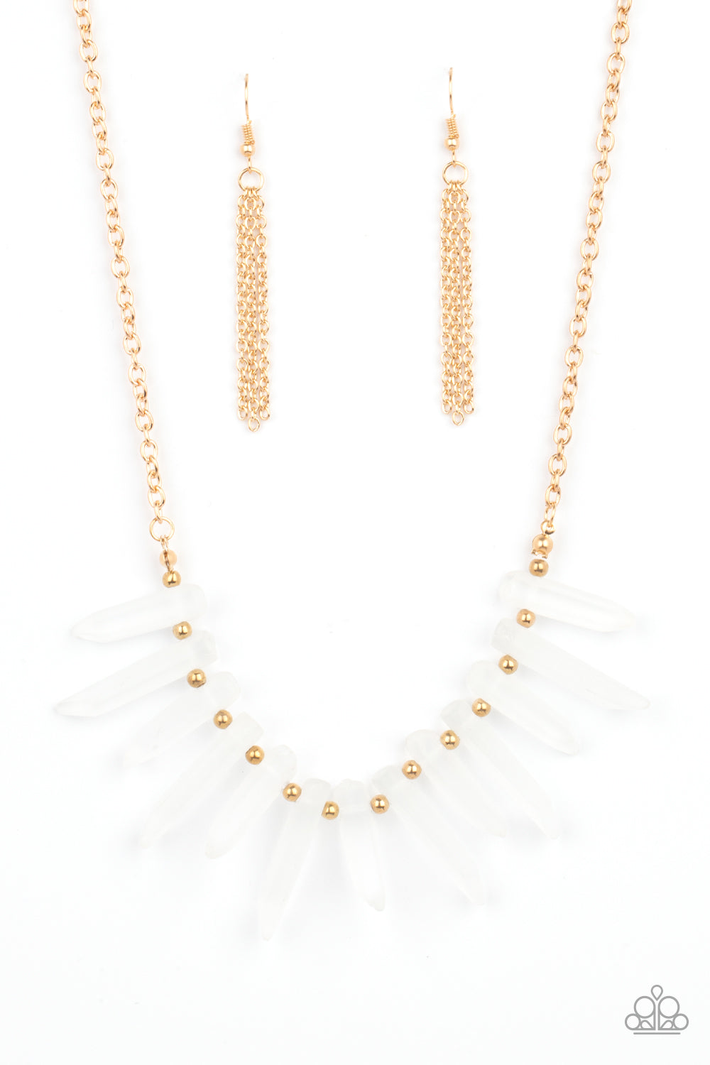 Paparazzi Ice Age Intensity - Gold Necklace 