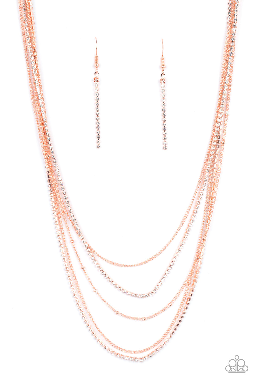 Paparazzi Dangerously Demure - Copper Necklace 