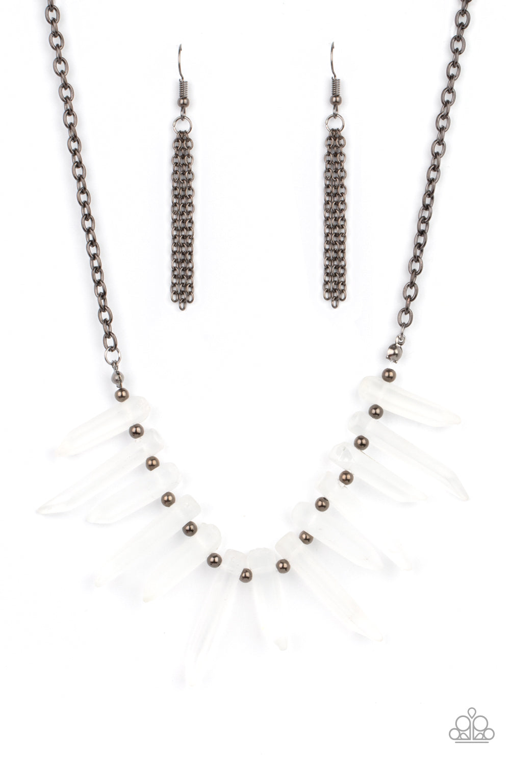 Paparazzi Ice Age Intensity - Black Necklace 