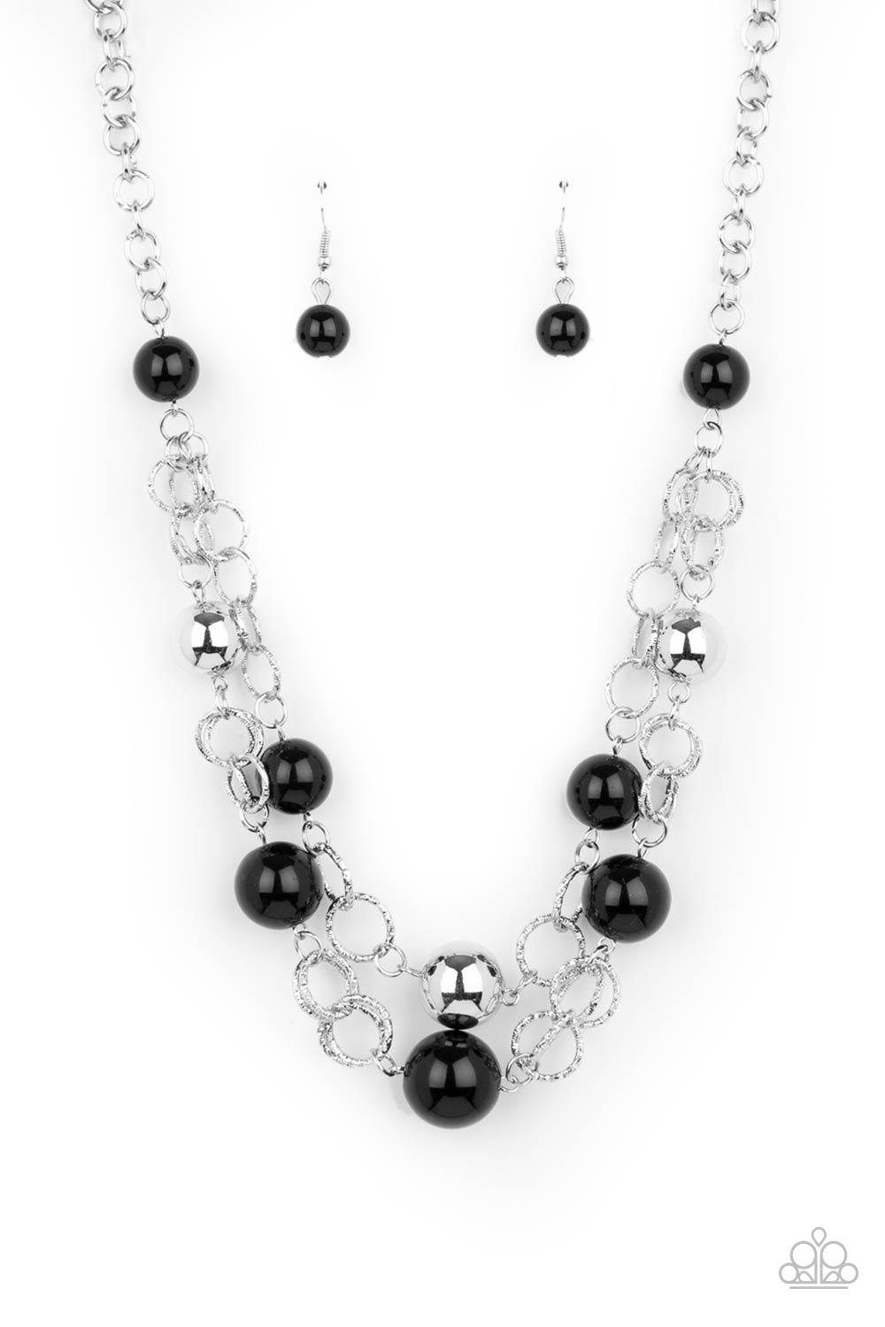 Paparazzi New Age Knockout - Black Necklace 