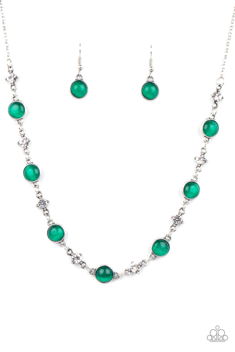 Paparazzi Inner Illumination - Green Necklace 