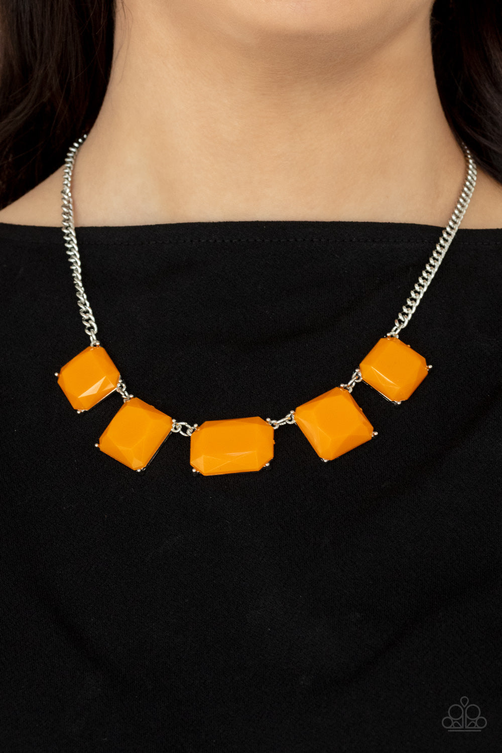 Paparazzi Instant Mood Booster - Orange Necklace 