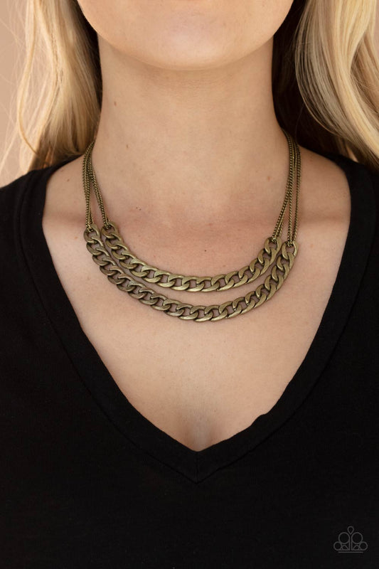 Paparazzi Urban Culture - Brass Necklace 