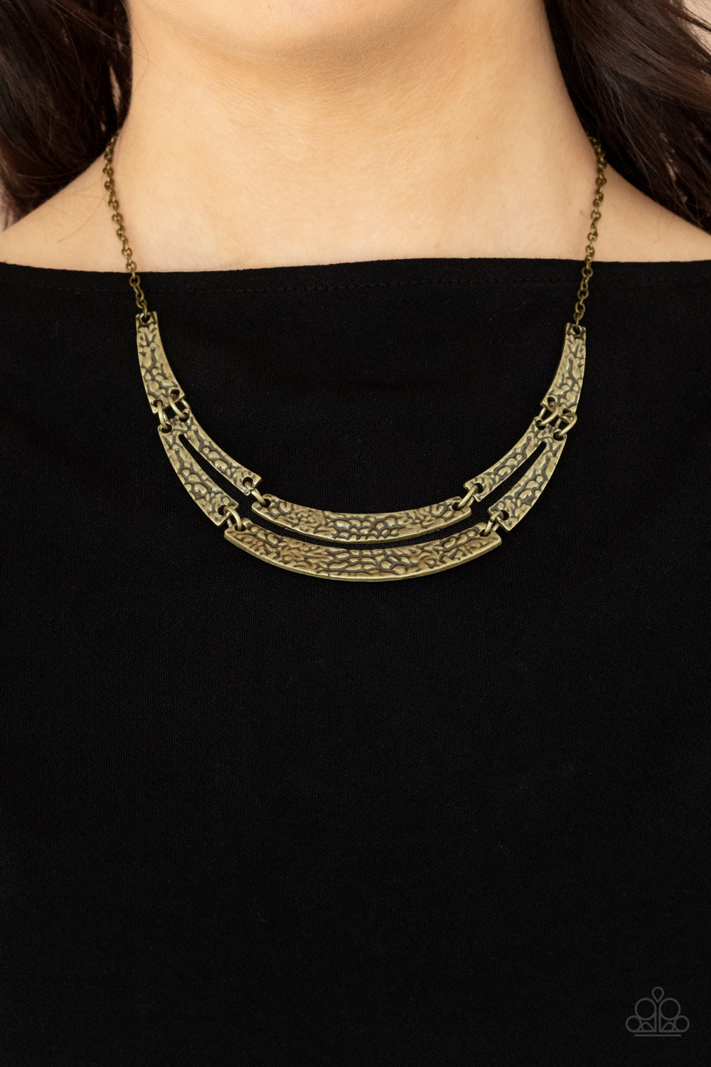 Stick To The ARTIFACTS - Brass Necklace 