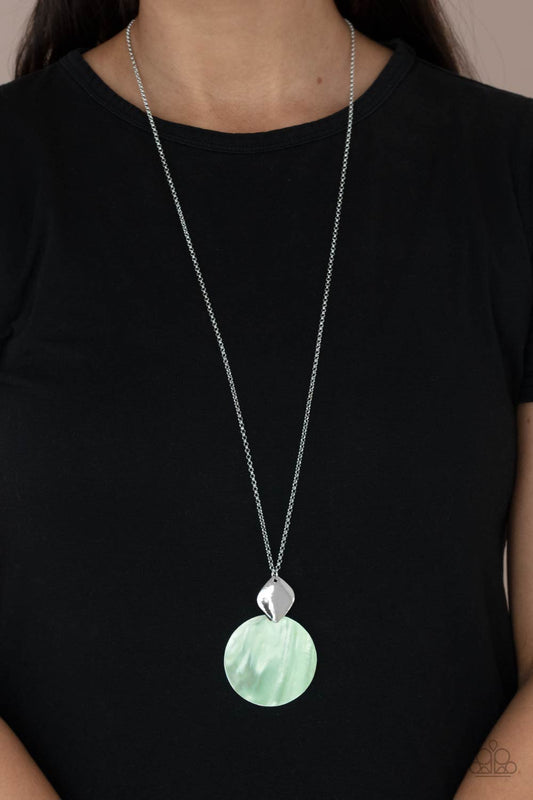 Paparazzi Tidal Tease - Green Necklace 