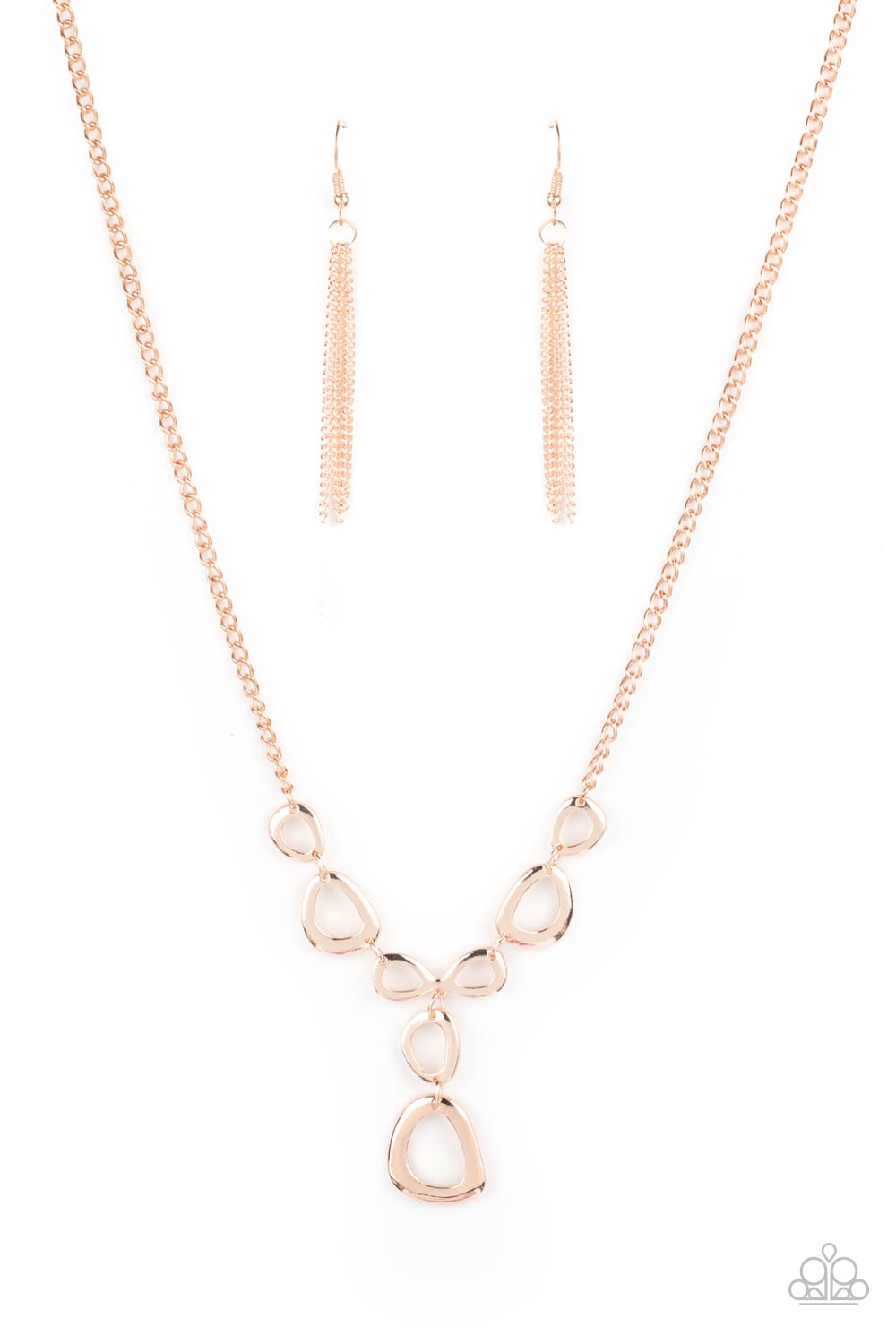 Paparazzi So Mod - Rose Gold Necklace 