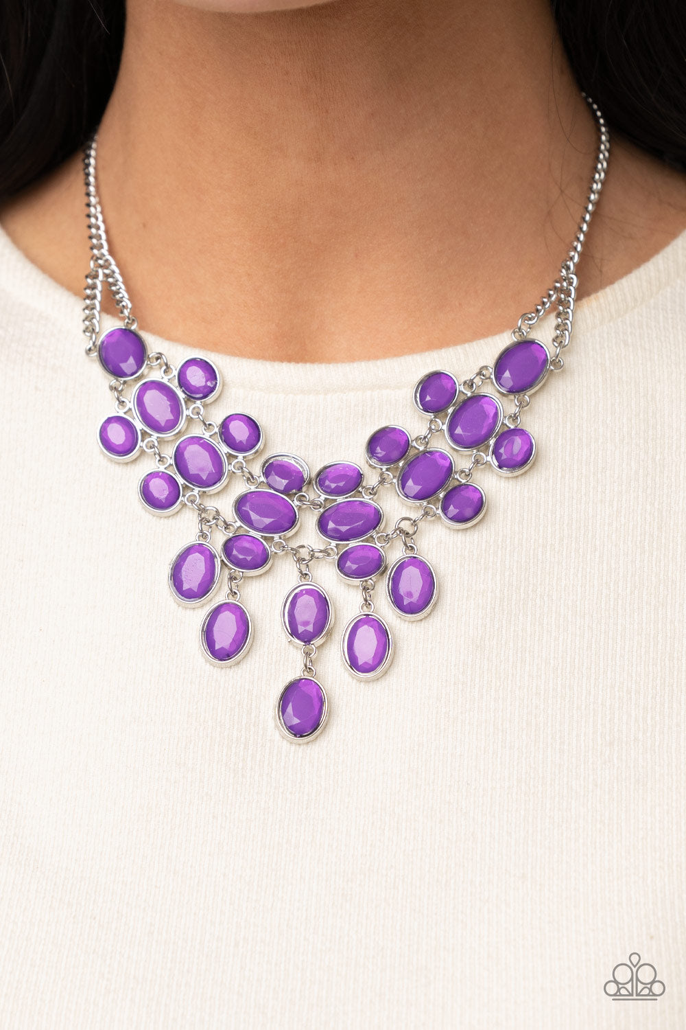 Paparazzi Serene Gleam - Purple Necklace 