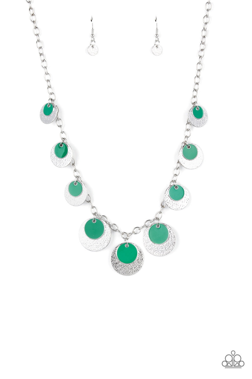 Paparazzi The Cosmos Are Calling - Green Necklace 