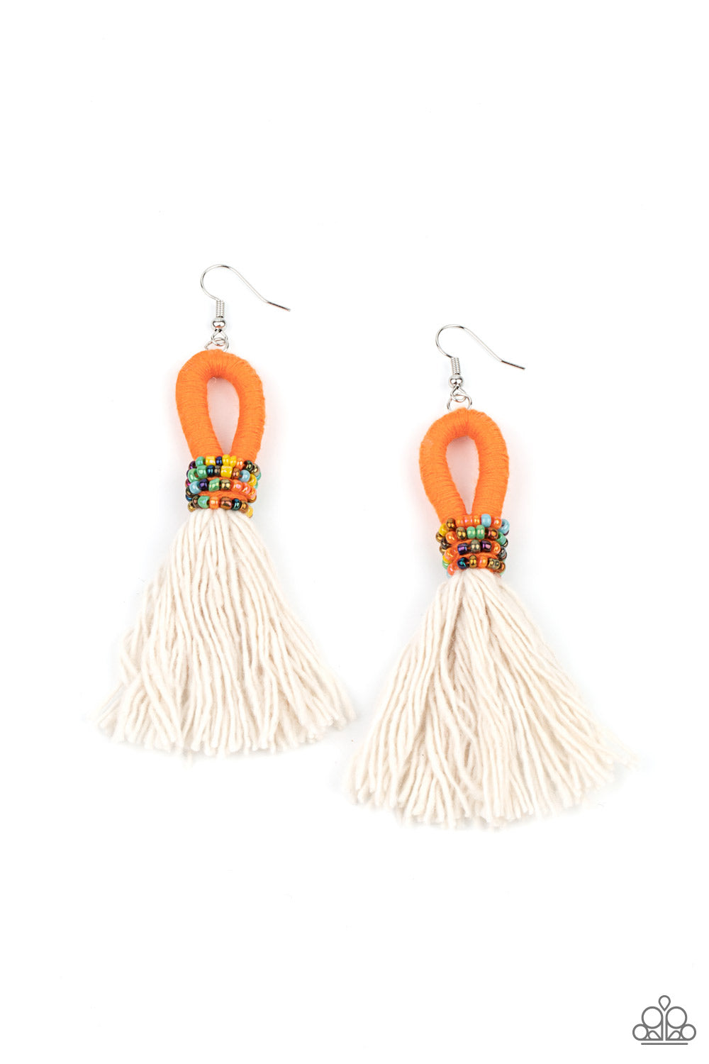 Paparazzi The Dustup - Orange Earrings 