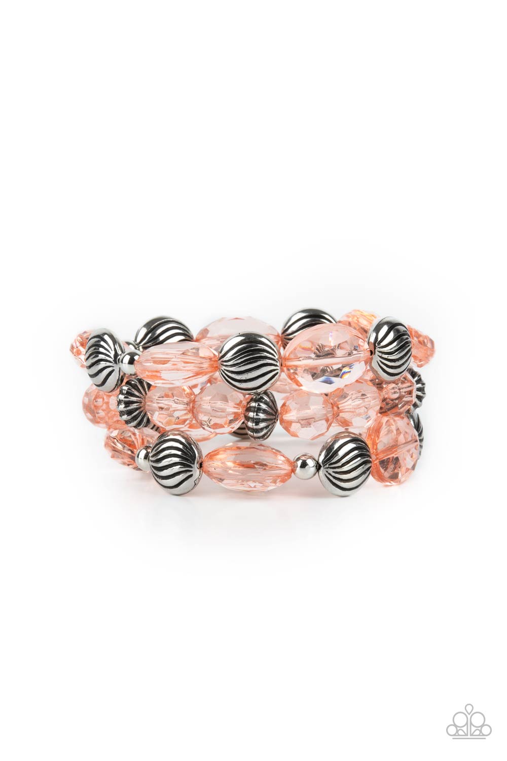 Paparazzi Crystal Charisma - Orange Bracelet 