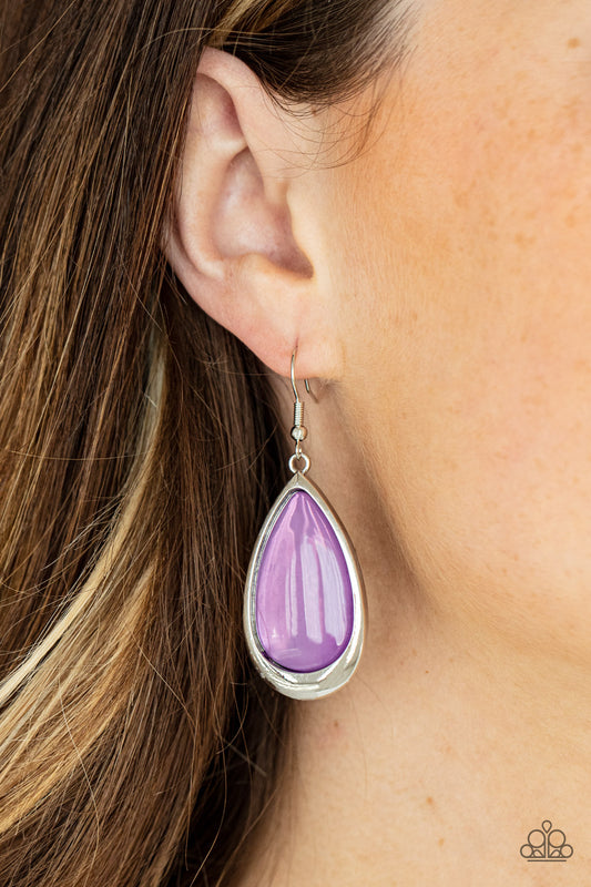 Paparazzi A World To SEER - Purple Earrings 