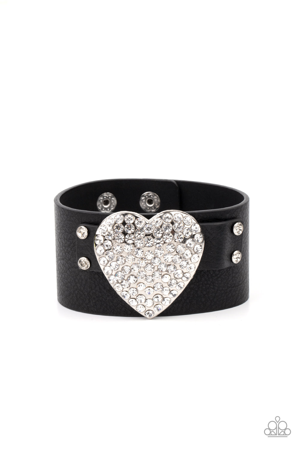 Paparazzi Flauntable Flirt - Black Urban Bracelet 