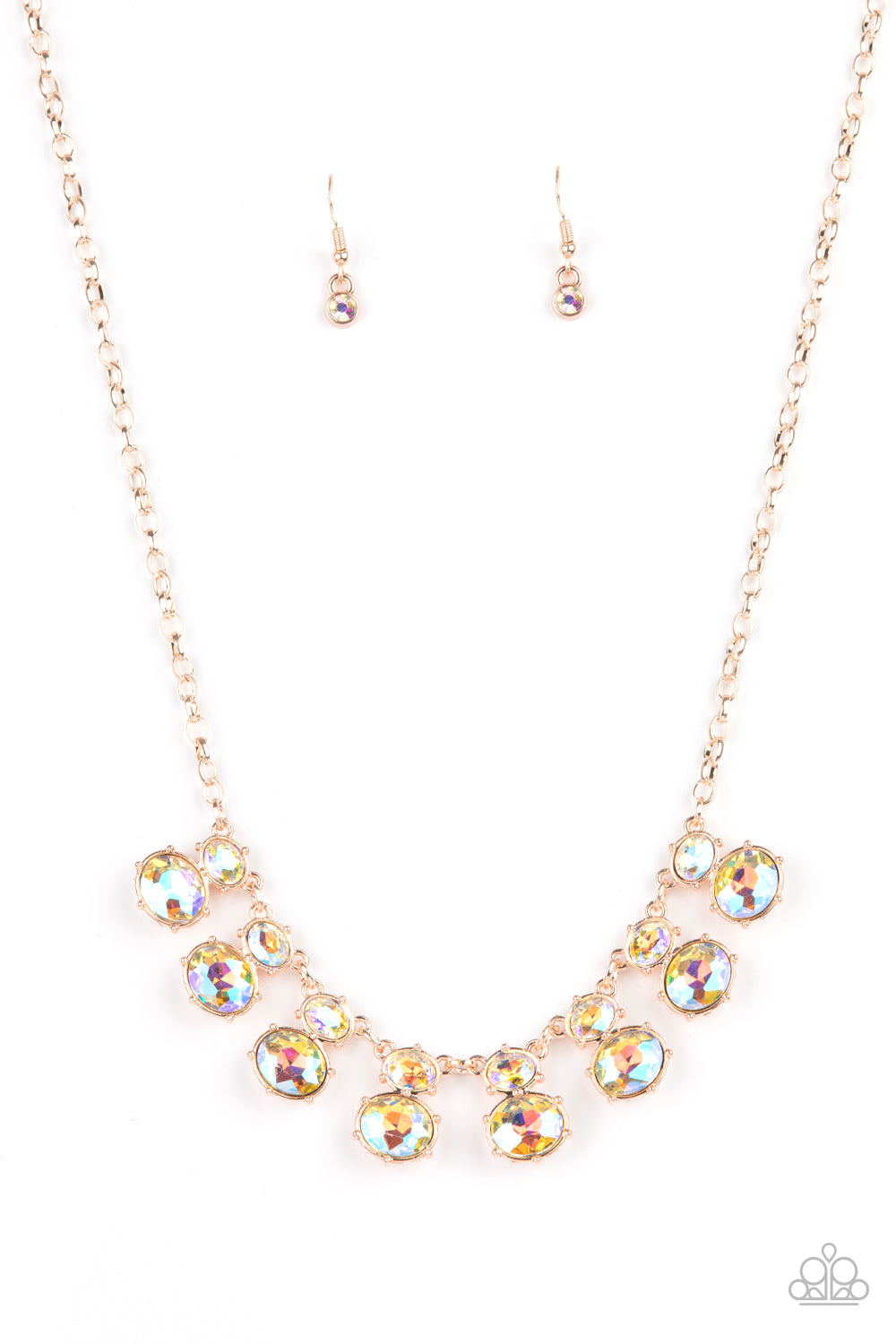 Paparazzi Cosmic Countess - Rose Gold Necklace 