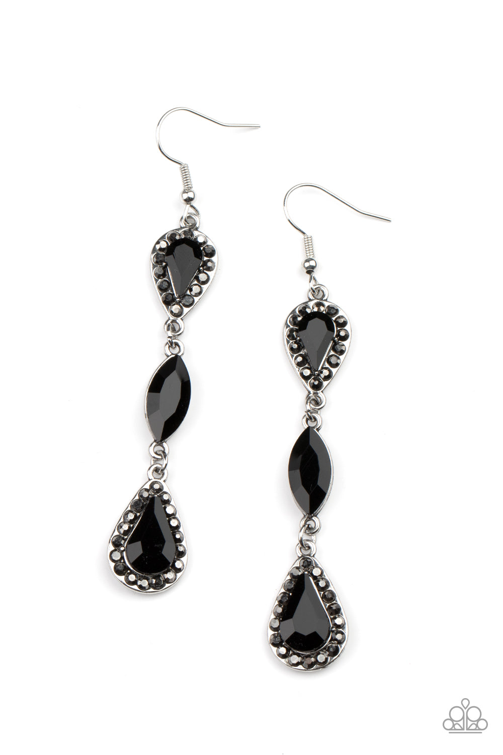 Test of TIMELESS - Black Earrings 