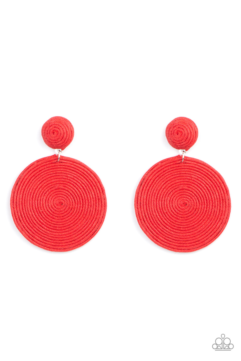 Paparazzi Circulate The Room - Red Post Earrings 