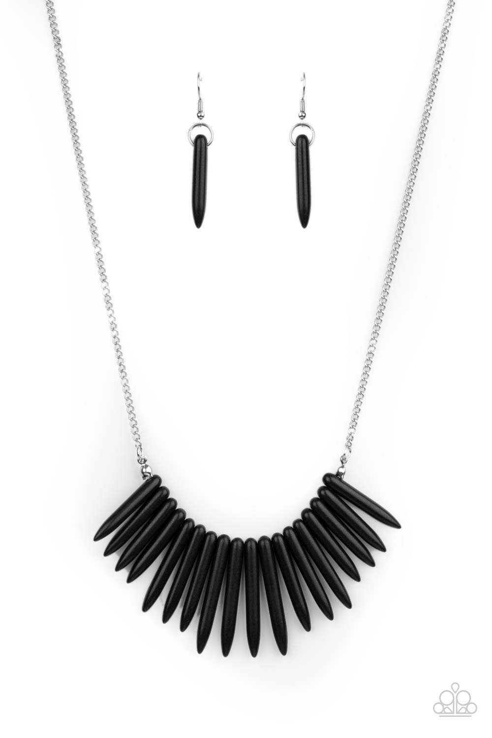 Paparazzi Exotic Edge - Black Necklace 