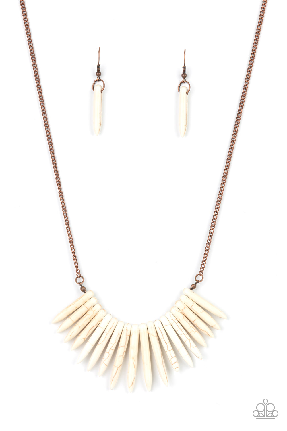 Paparazzi Exotic Edge - Copper necklace