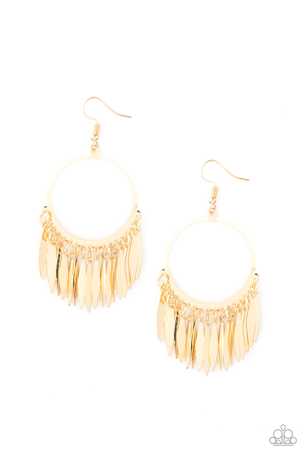 Paparazzi Radiant Chimes - Gold Earrings 