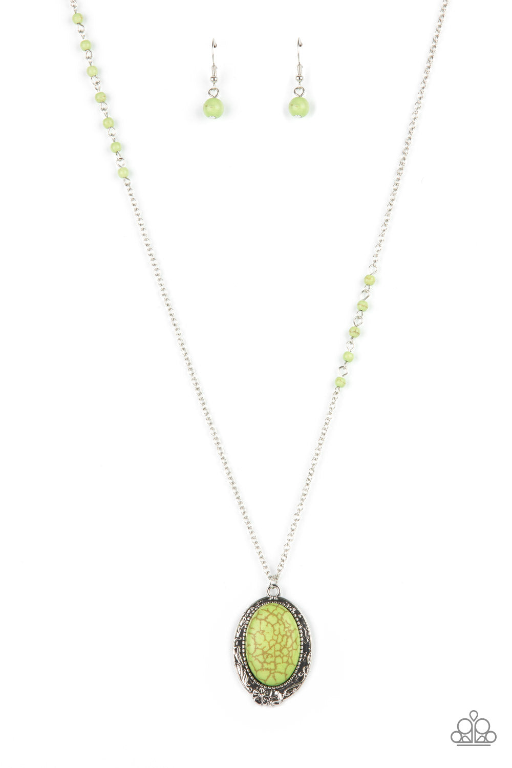 Paparazzi Plateau Paradise - Green Necklace 