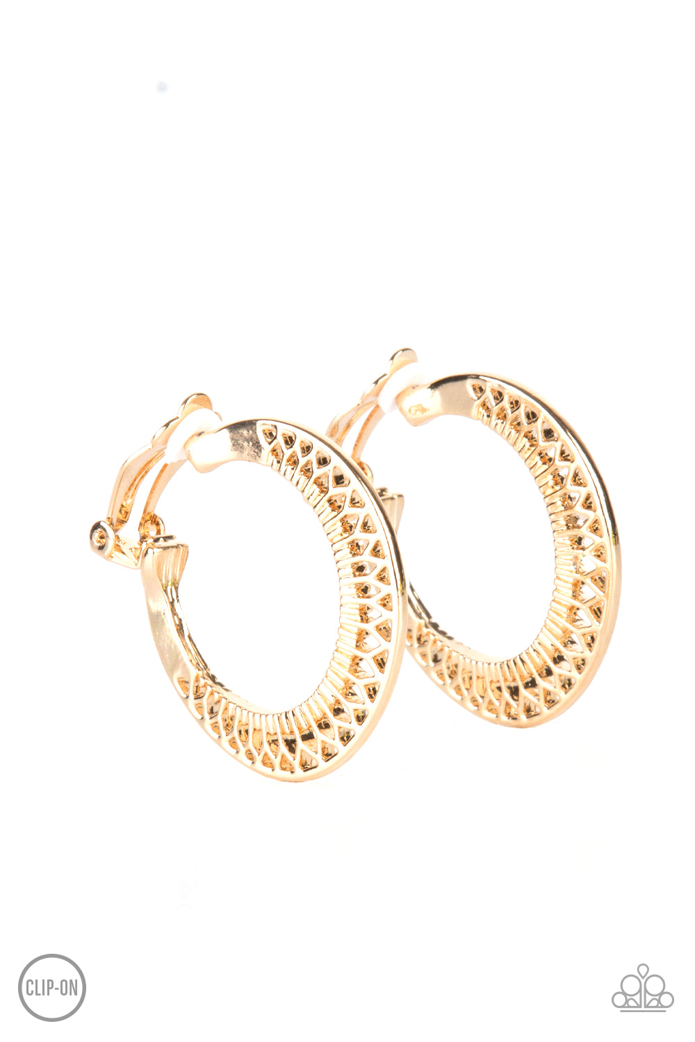 Moon Child Charisma - Gold Clip On Earrings