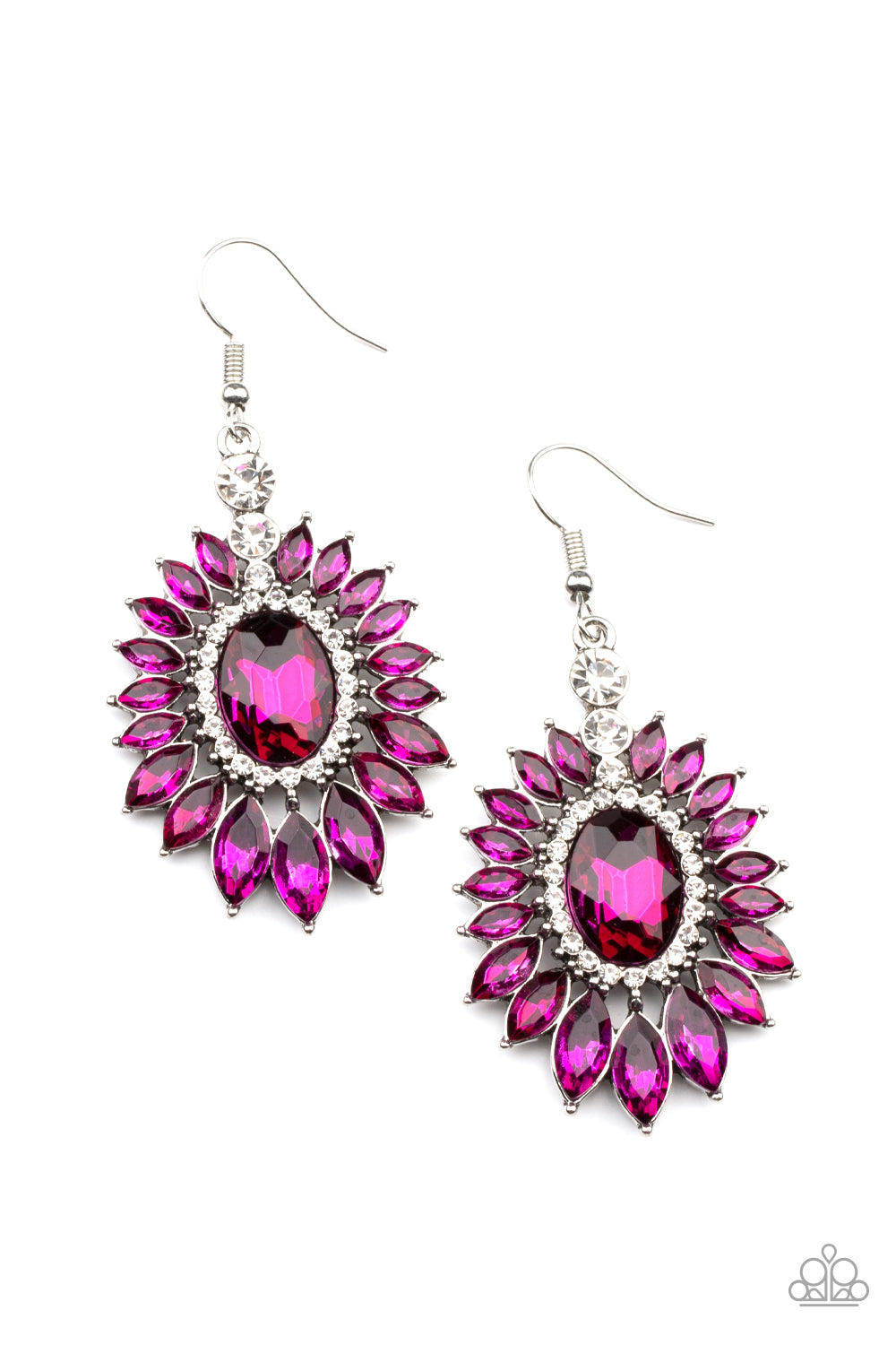 Big Time Twinkle - Pink Earrings 