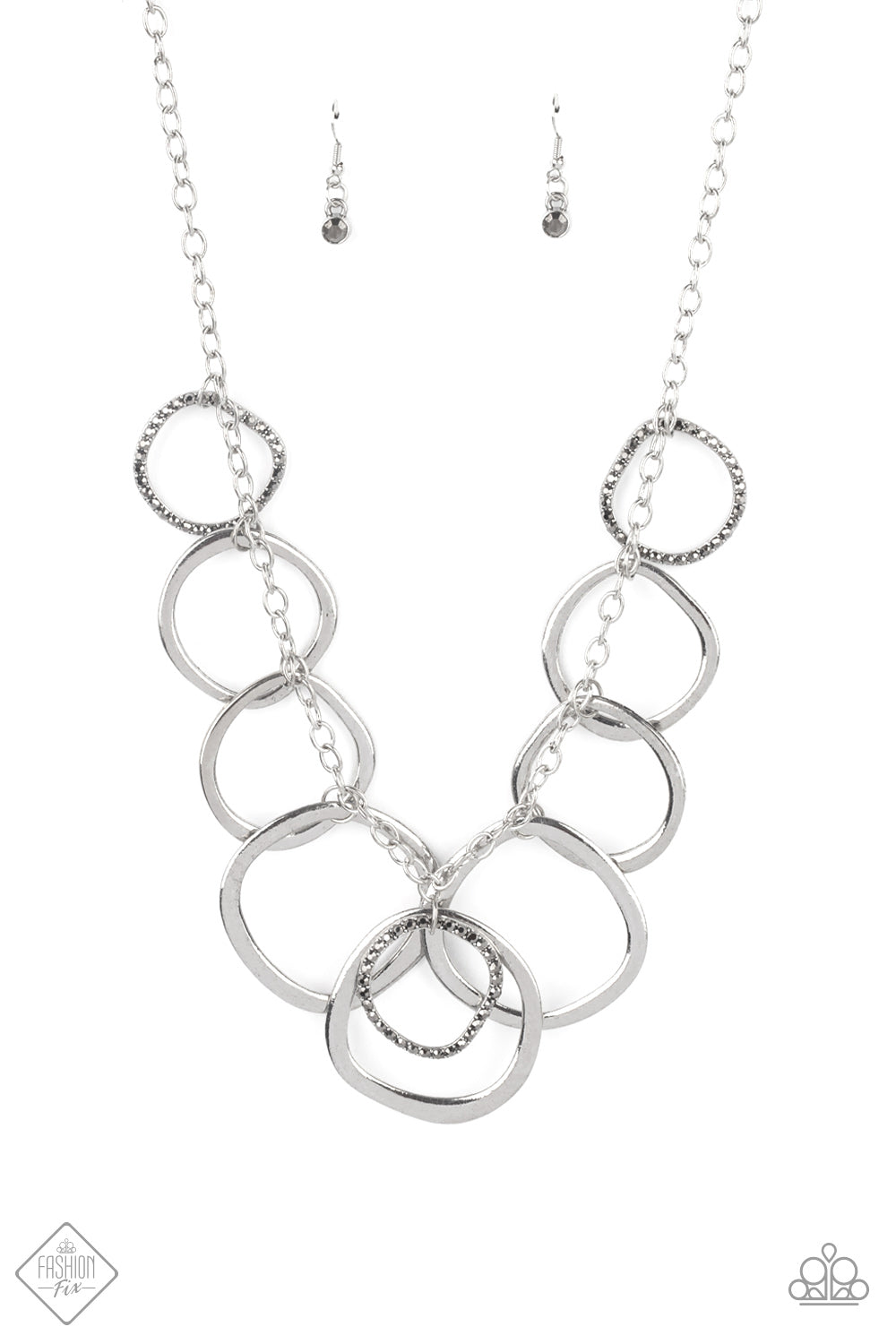 Paparazzi Dizzy With Desire - Silver Necklace 