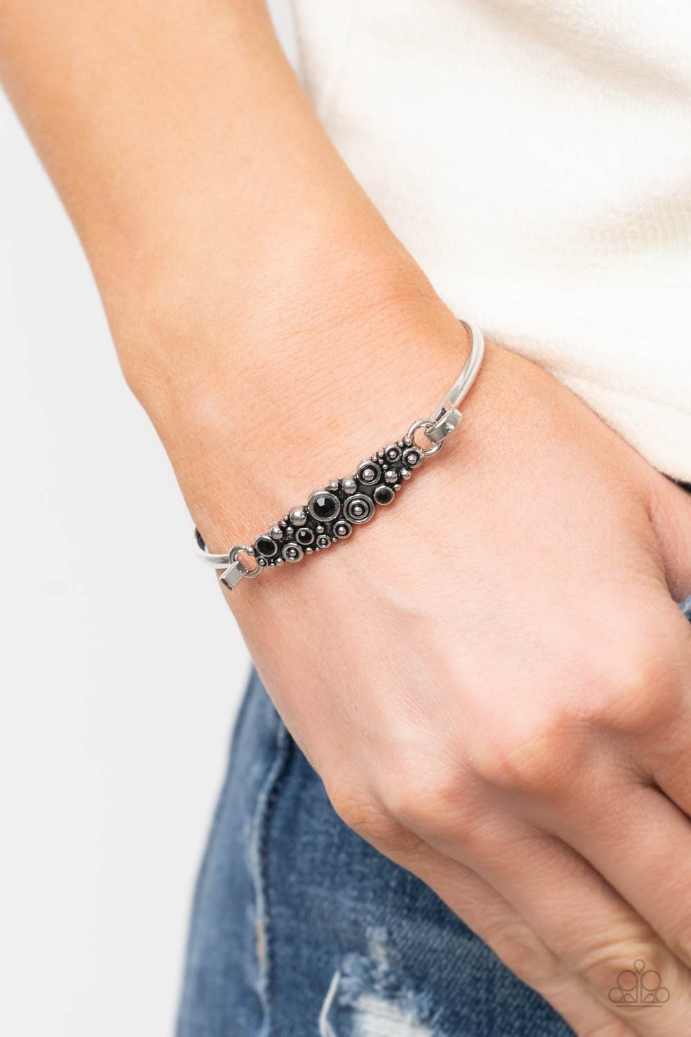 Paparazzi Bubbling Whimsy - Black Bracelet 