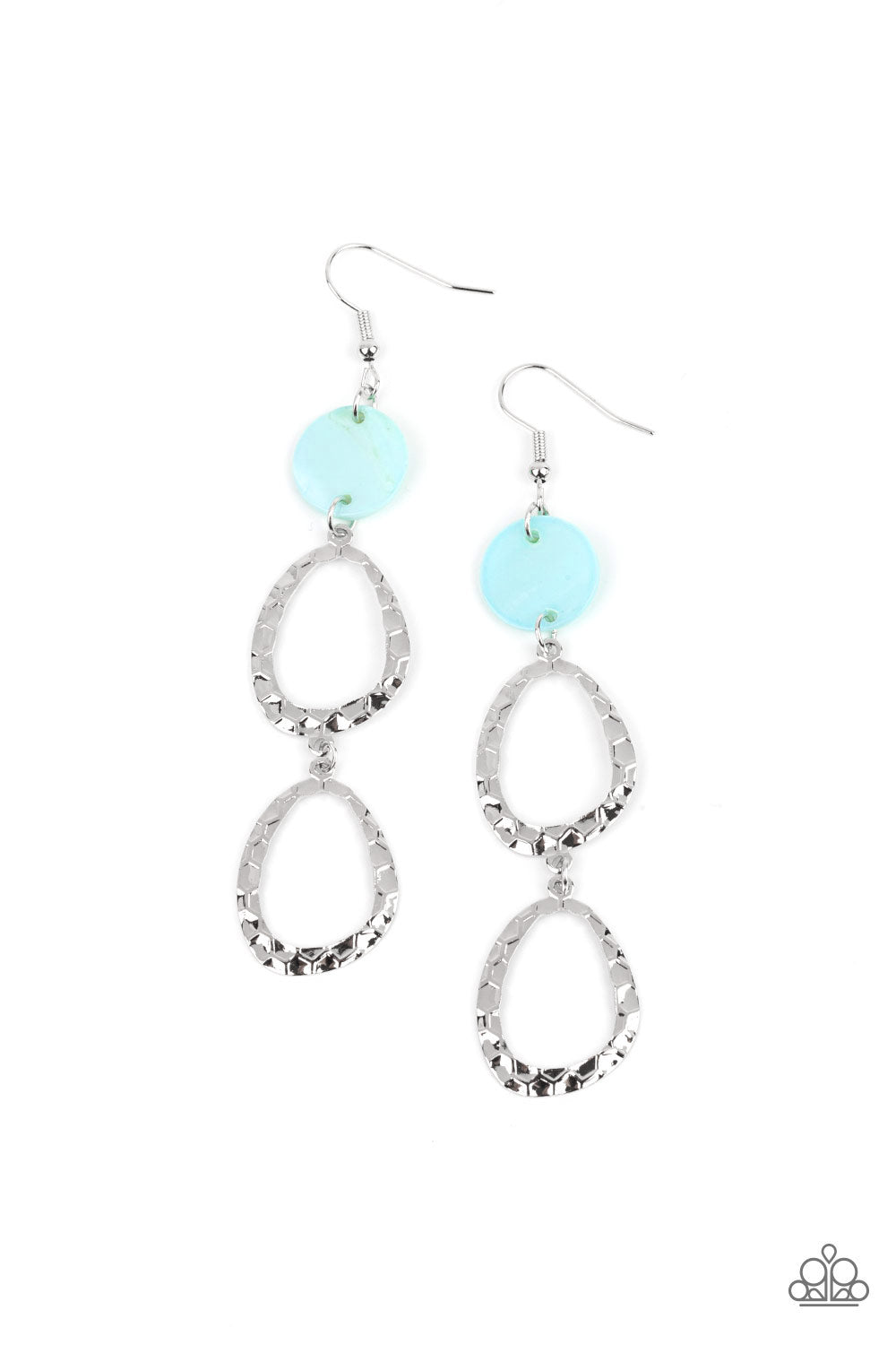 Paparazzi Surfside Shimmer - Blue Earrings 