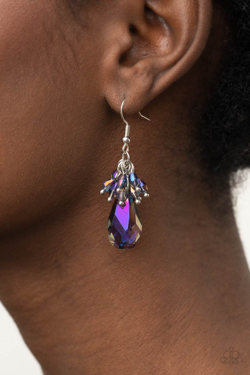 Paparazzi Well Versed in Sparkle - Purple Earrings 