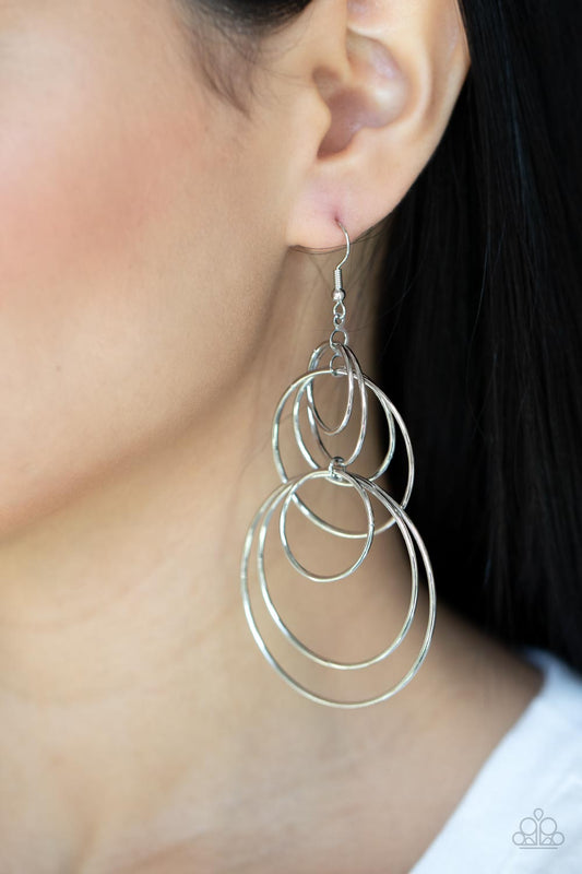 I Feel Dizzy - Silver Earrings 