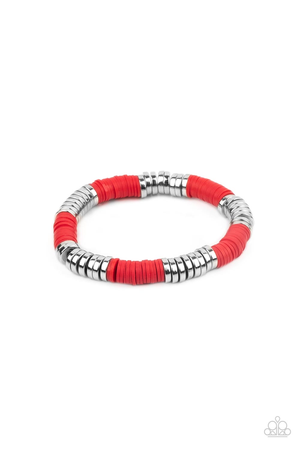 Paparazzi Stacked In Your Favor - Red Bracelet 