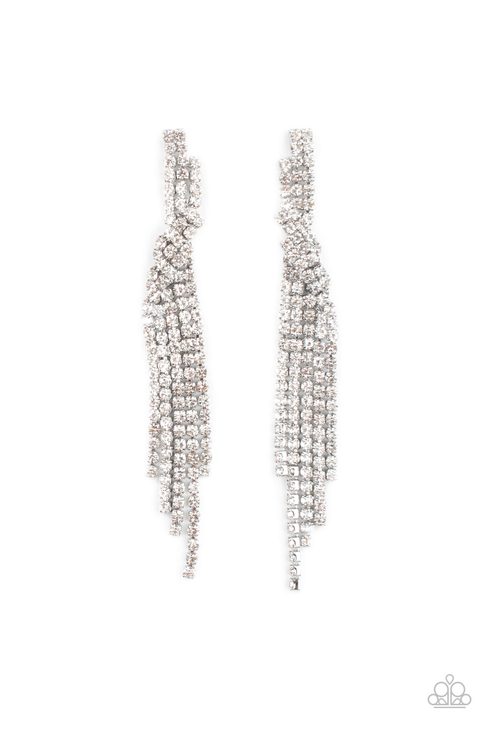 Cosmic Candescence - White Post Earrings 