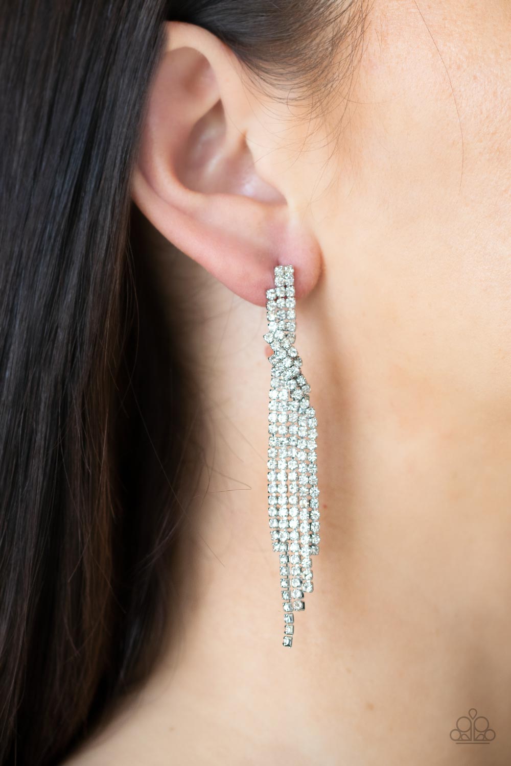 Paparazzi Cosmic Candescence - White Post Earrings 